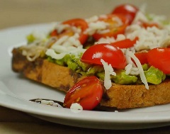 Italian Caprese Avocado Toast