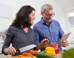 Couple Cooking